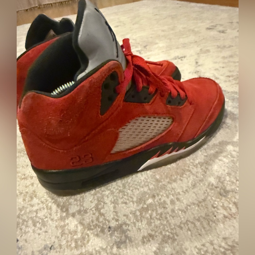 Jordan 5 Retro “Raging Bull” — Size 8 — Project/Restoration Pair - Picture 6 of 7